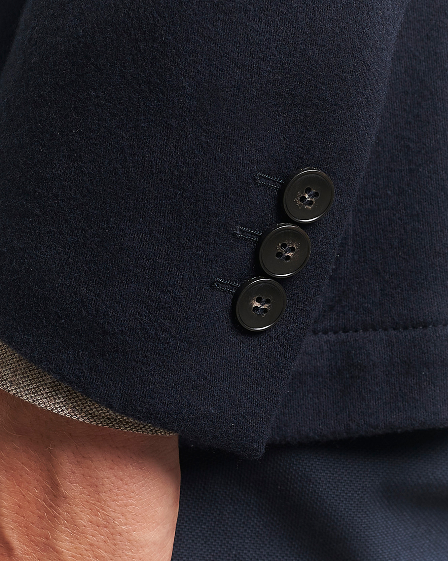 Homme | Blazers | Canali | Cotton/Cashmere Jersey Blazer Navy