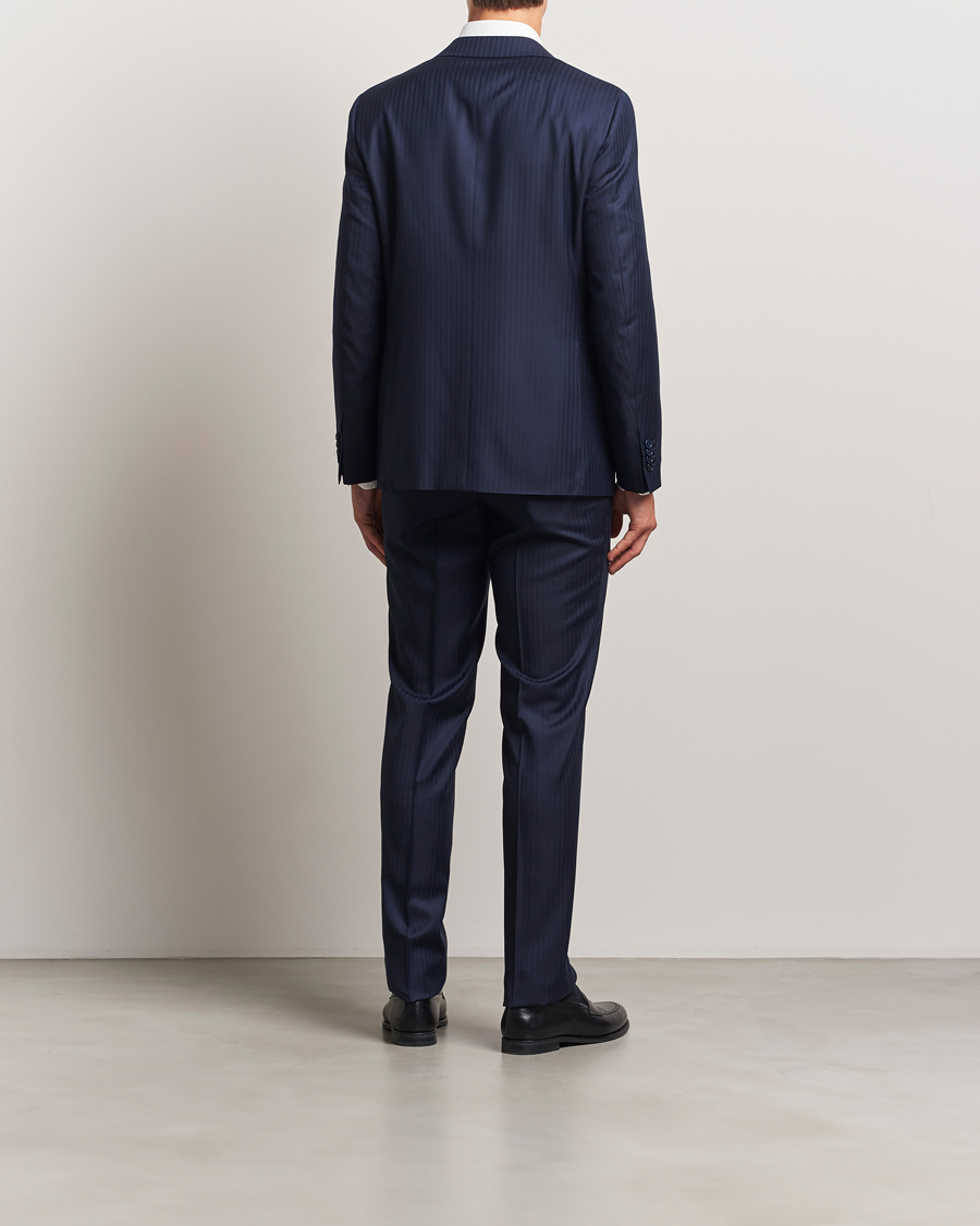 Heren | Pakken | Canali | Capri Wool Suit Navy