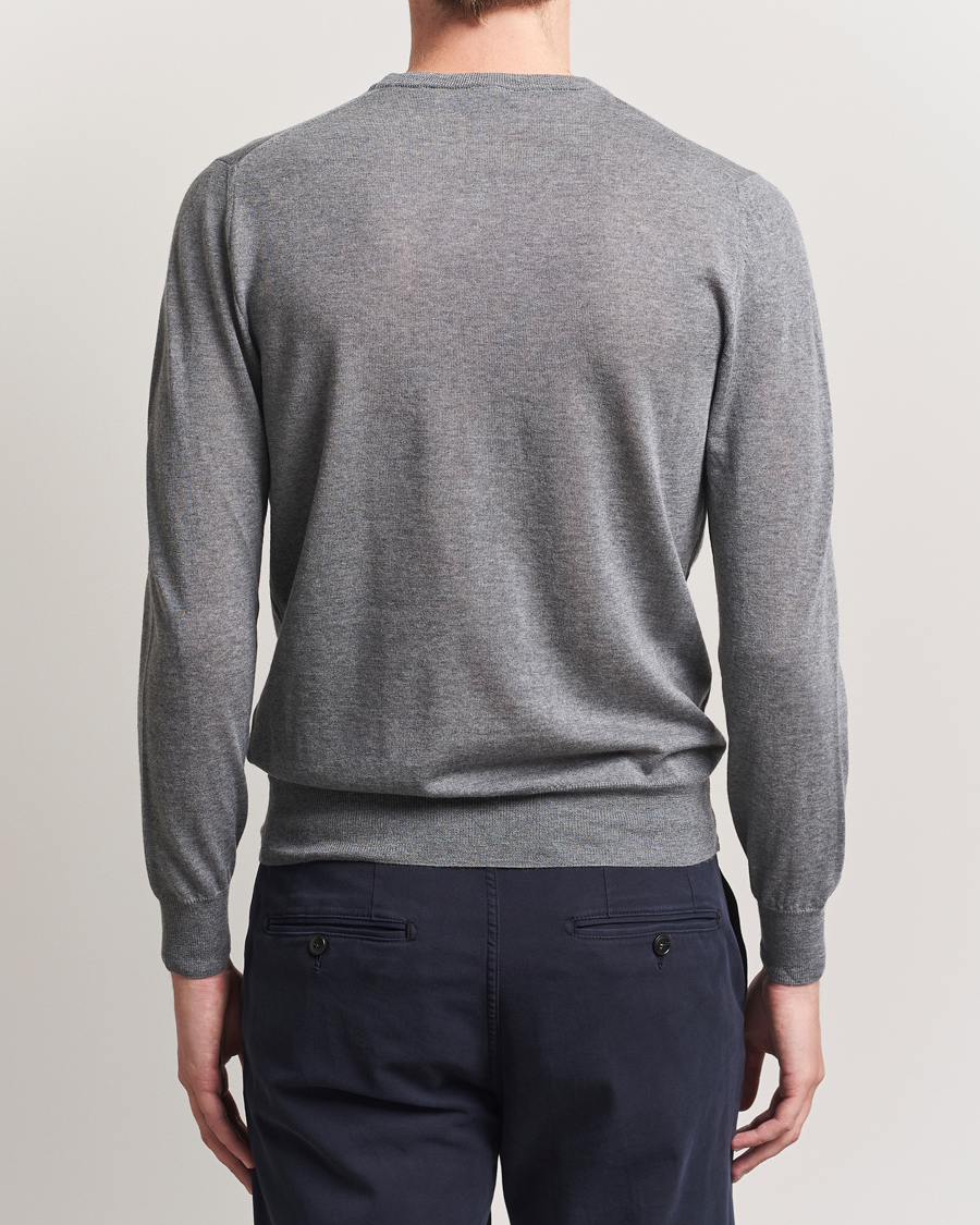 Homme | Pulls Et Tricots | Canali | Merino Wool Crew Neck Light Grey