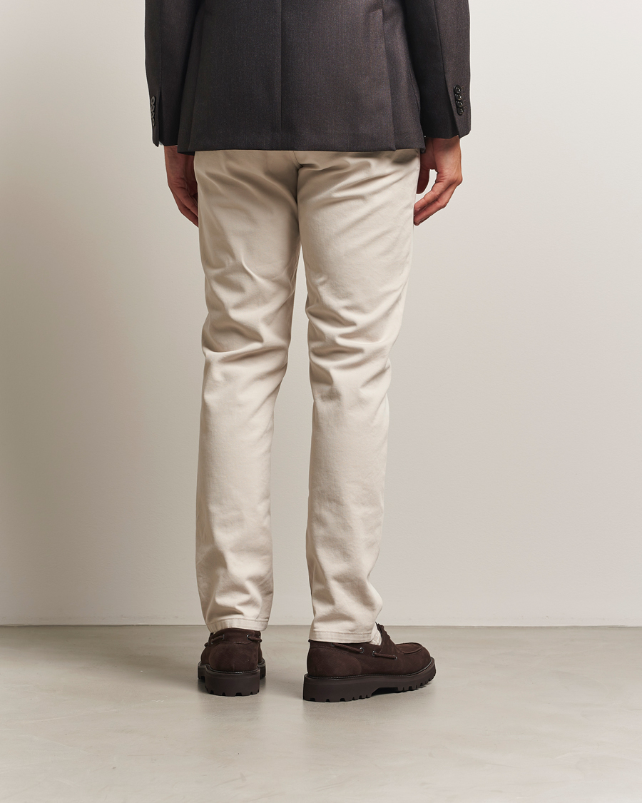 Heren | Broeken | Canali | Cotton Twill Chinos Light Beige