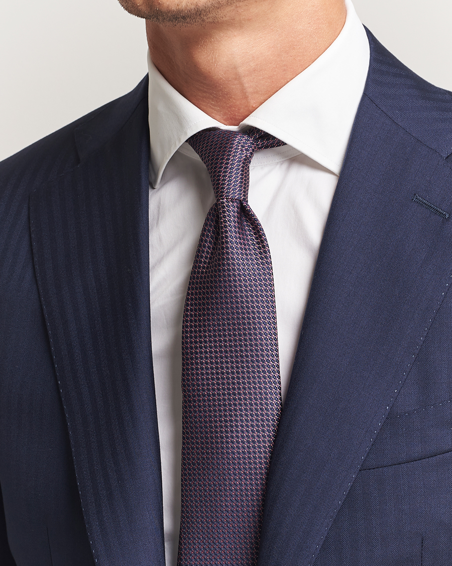 Homme | Cravates | Canali | 5-Fold Silk Tie Pink