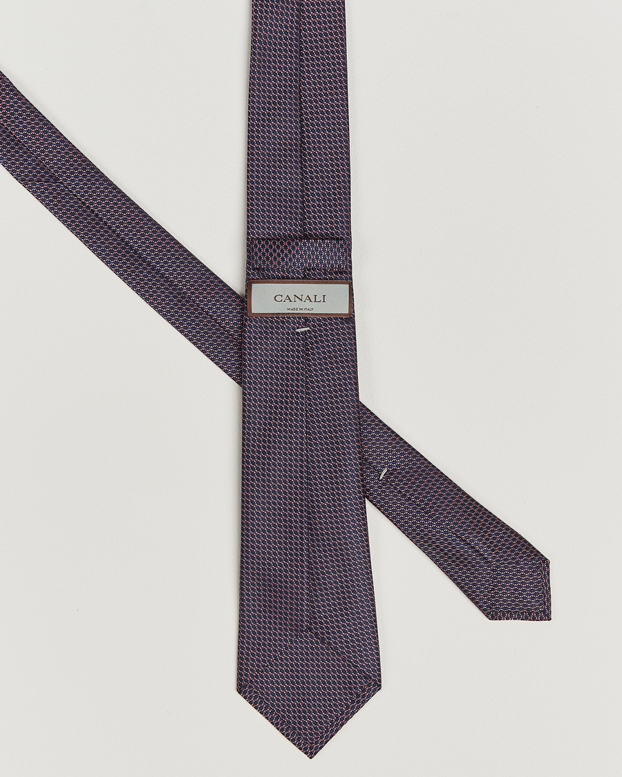 Homme | Cravates | Canali | 5-Fold Silk Tie Pink