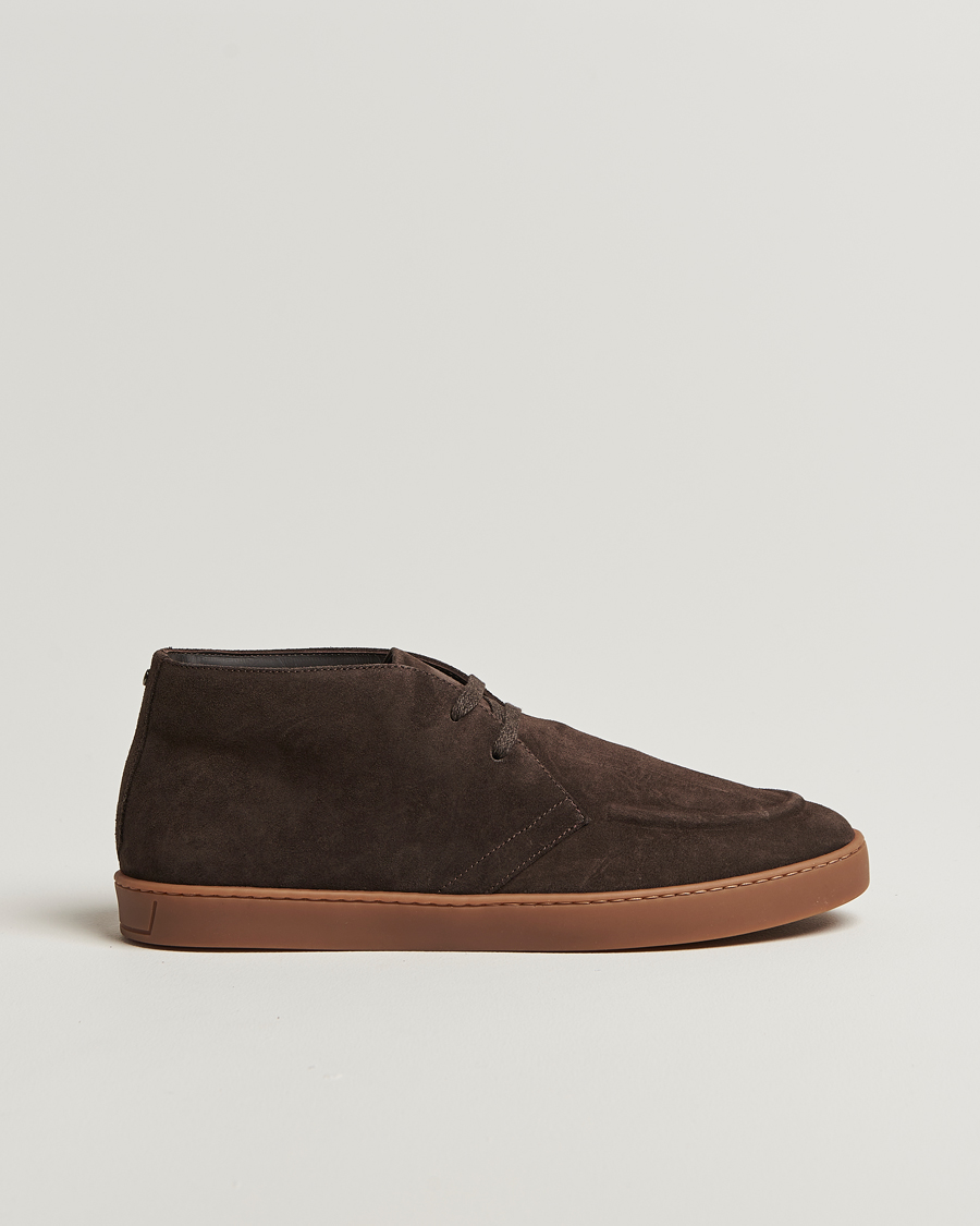 Homme | Bottes | Canali | Chukka Boots Dark Brown Suede