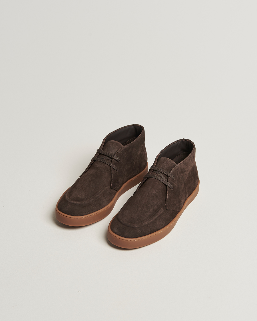 Homme | Bottes | Canali | Chukka Boots Dark Brown Suede