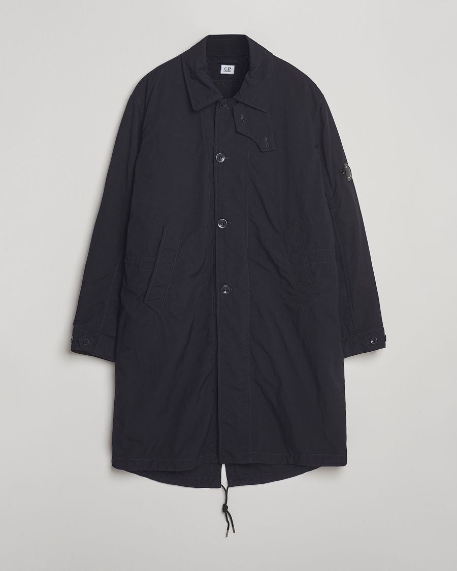 Heren | Jassen | C.P. Company | Twill Garment Dyed Lined Coat Navy