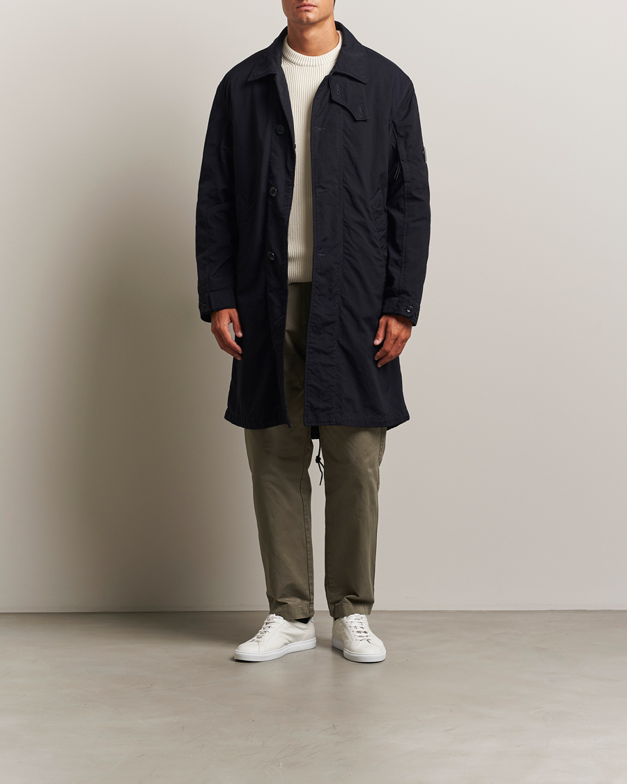 Heren | Jassen | C.P. Company | Twill Garment Dyed Lined Coat Navy