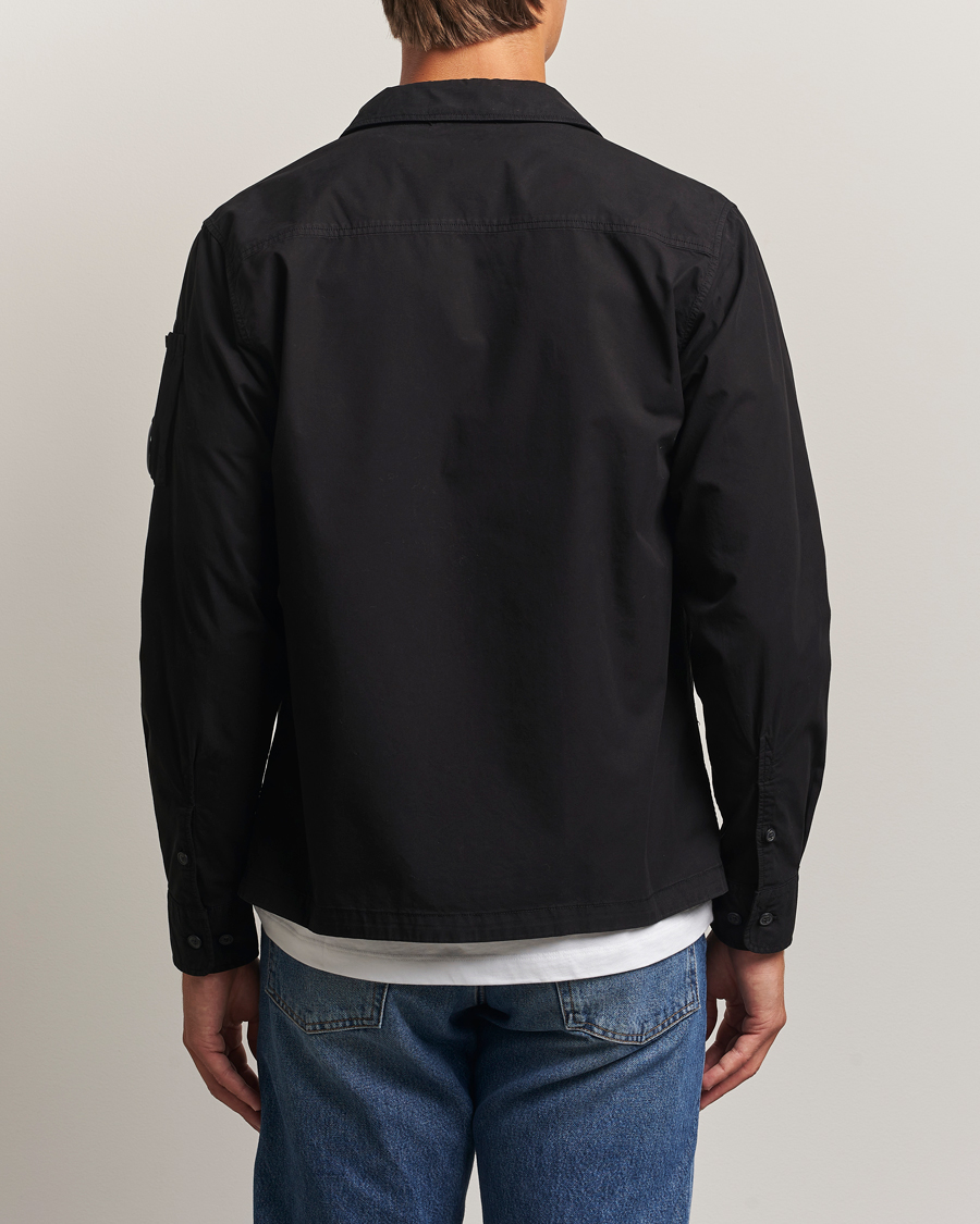 Heren | Overhemden | C.P. Company | Organic Cotton Gabardine Zip Overshirt Black
