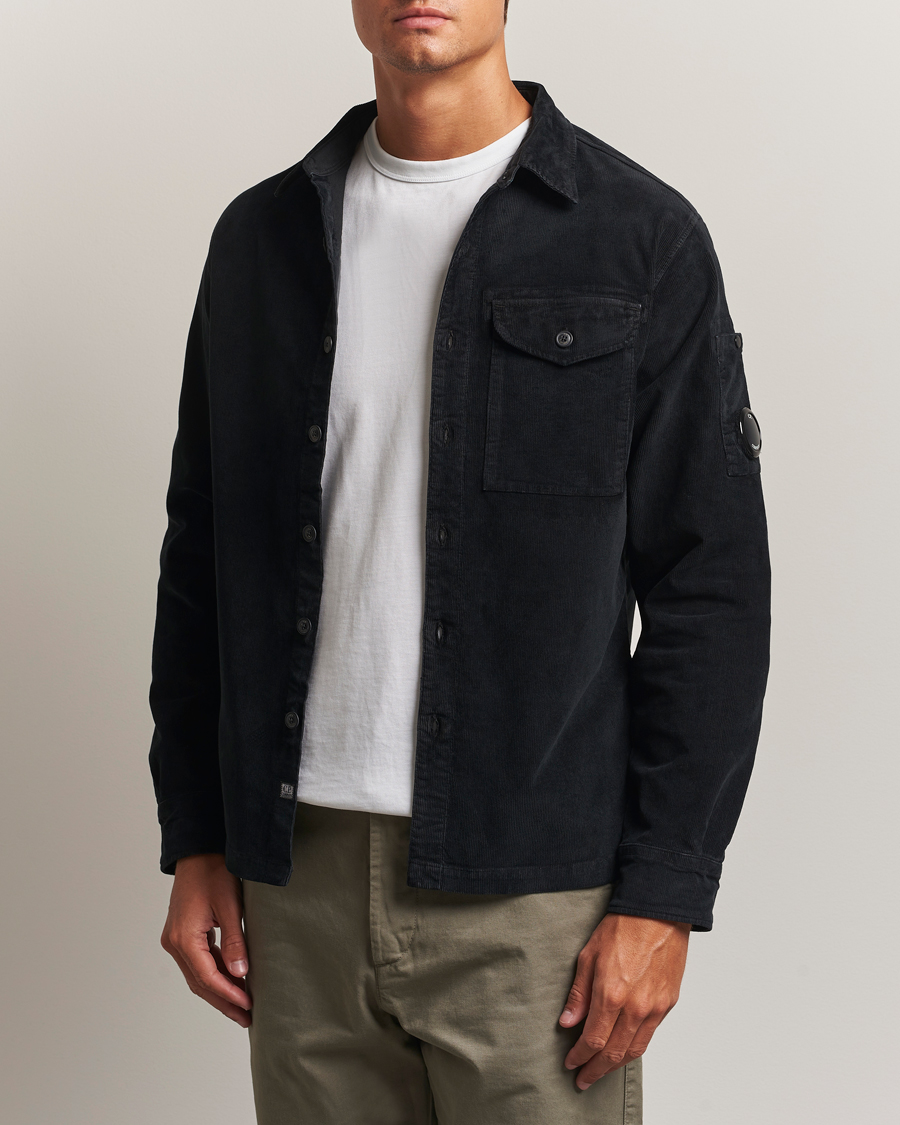 Heren | Overhemden | C.P. Company | Corduroy Lens Overshirt Black