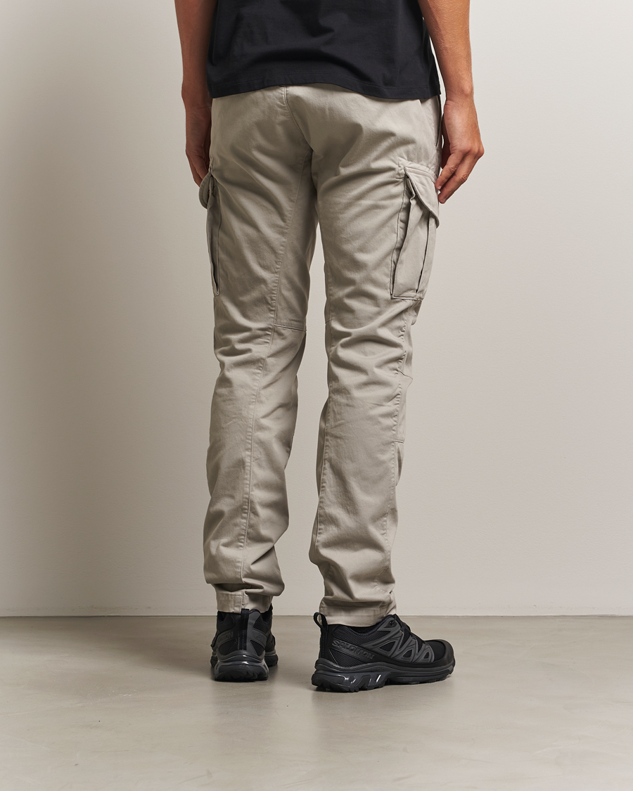 Heren | Broeken | C.P. Company | Stretch Satin Lens Cargo Pants Grey