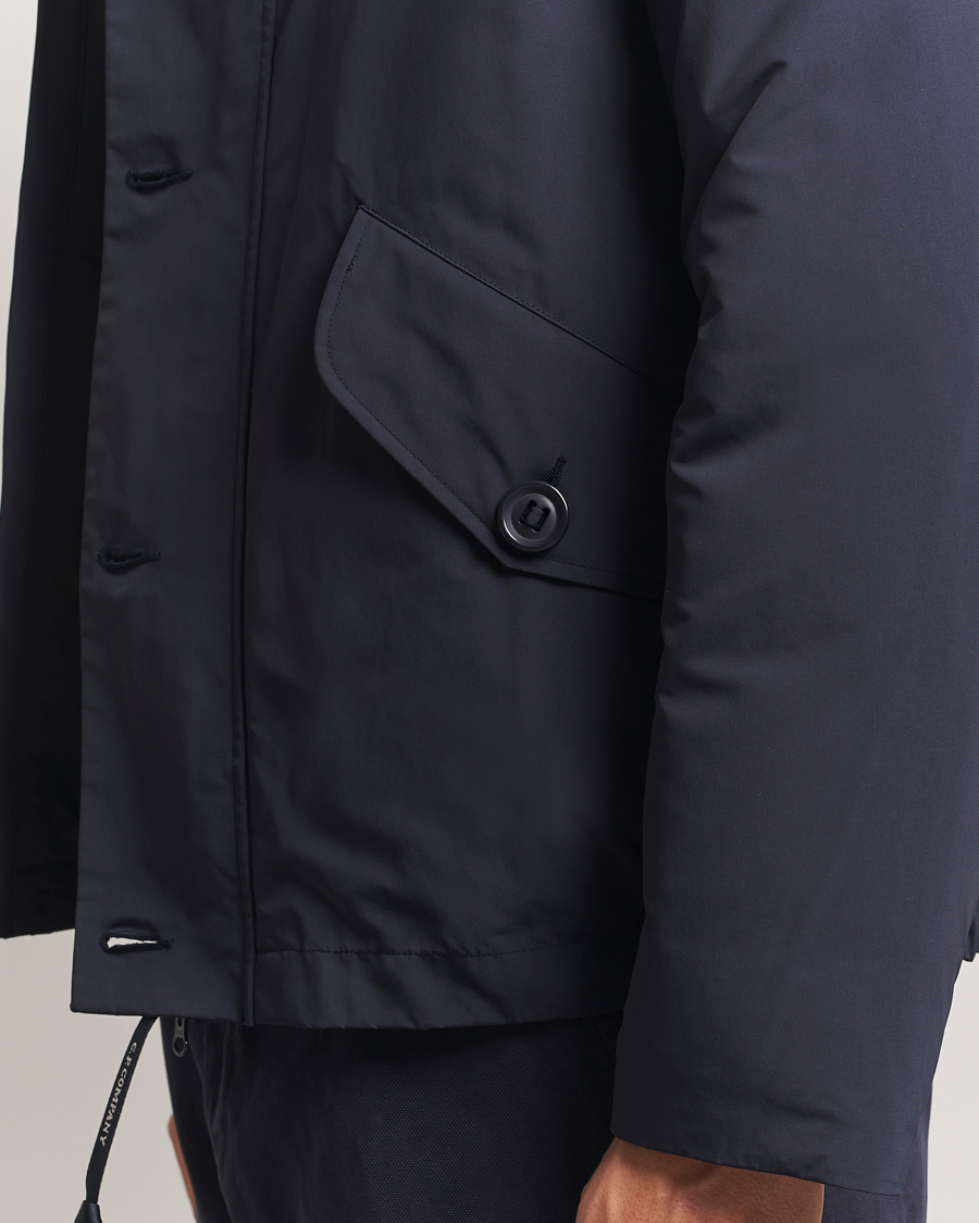 Homme | Manteaux Et Vestes | C.P. Company | Micro M Recycled Padded Hood Jacket Navy