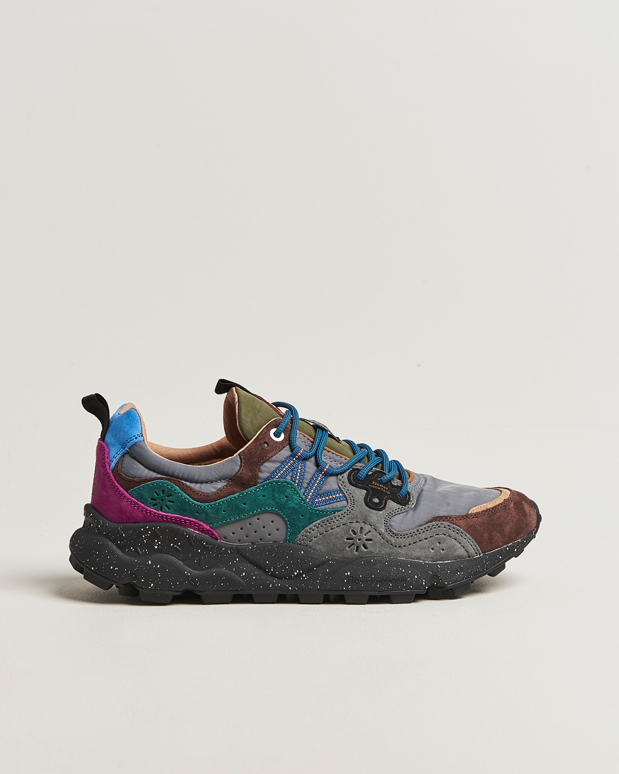 Homme | Baskets | Flower Mountain | Yamano 3 Suede Sneaker Black/Grey