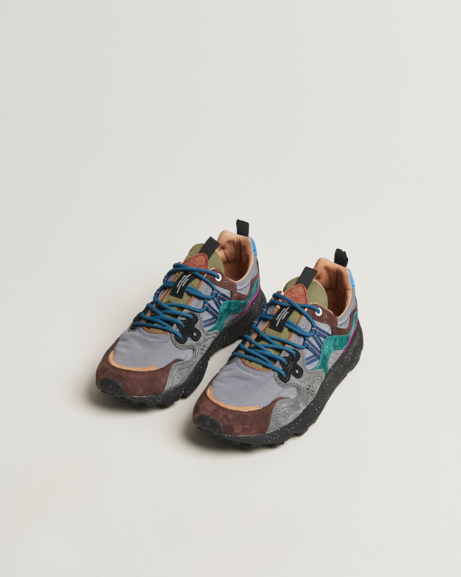 Homme | Baskets | Flower Mountain | Yamano 3 Suede Sneaker Black/Grey