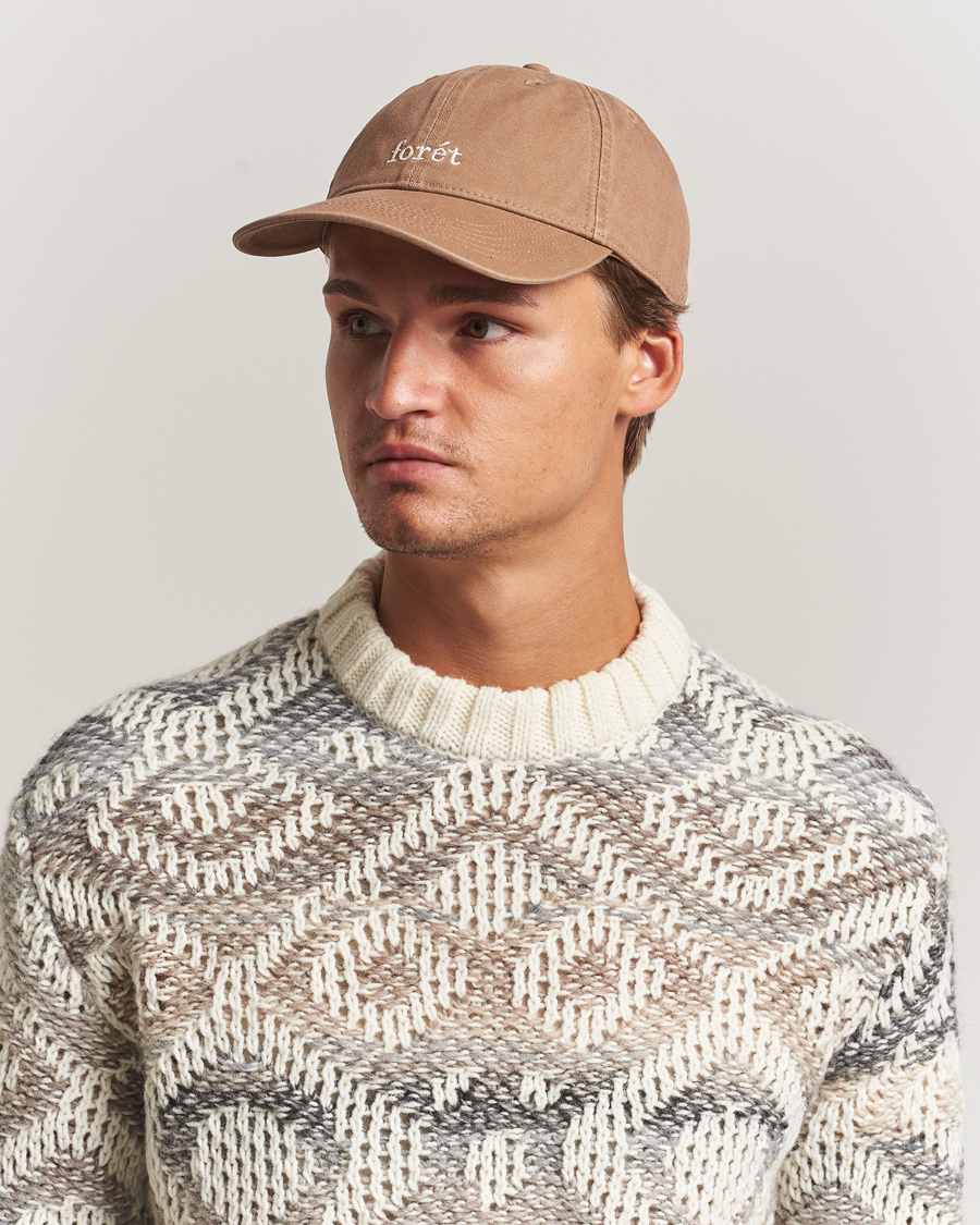 Heren | Hoeden en petten | Forét | Hawk Washed Cap Burnt Khaki