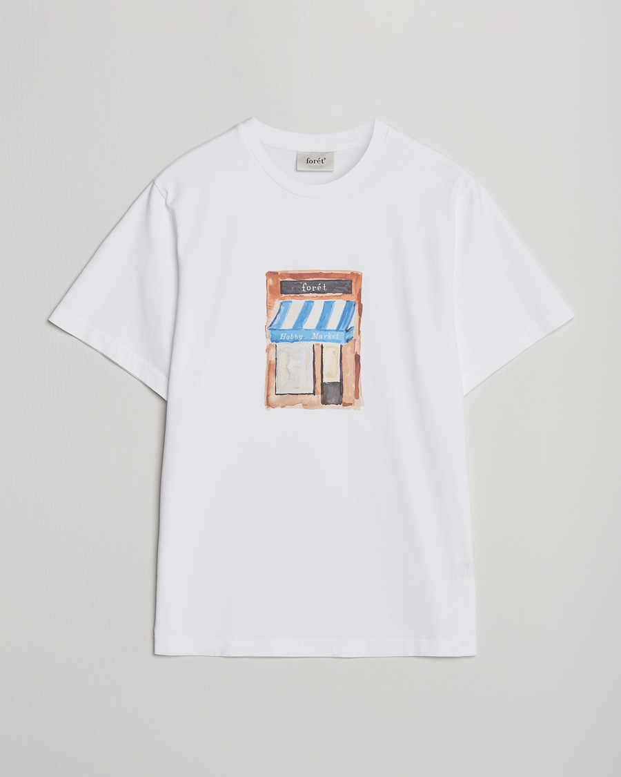 Heren | T-shirts | Forét | Market T-Shirt White