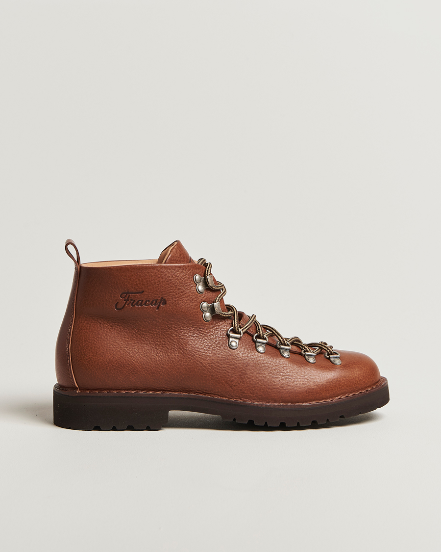 Homme | Bottes | Fracap | M120 Grained Leather Boot Brown