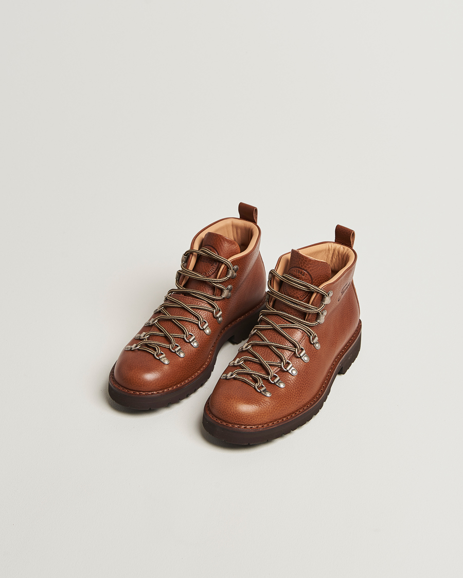 Homme | Bottes | Fracap | M120 Grained Leather Boot Brown