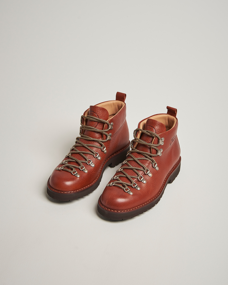 Homme | Bottes | Fracap | M120 Grained Leather Boot Light Brown