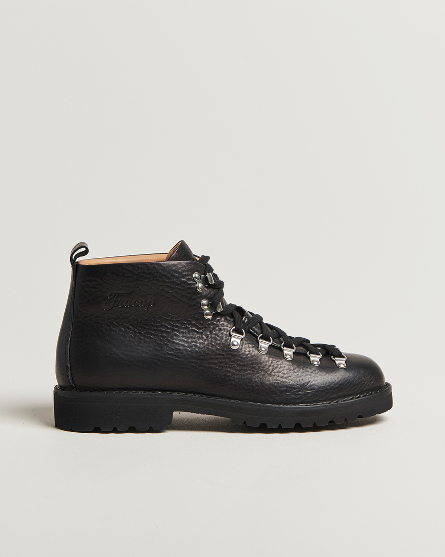 Homme | Bottes | Fracap | M120 Grained Leather Boot Black