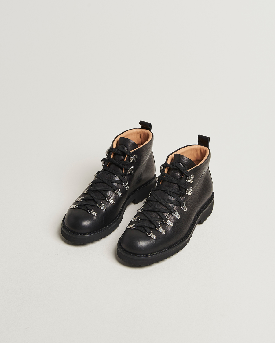 Homme | Bottes | Fracap | M120 Grained Leather Boot Black