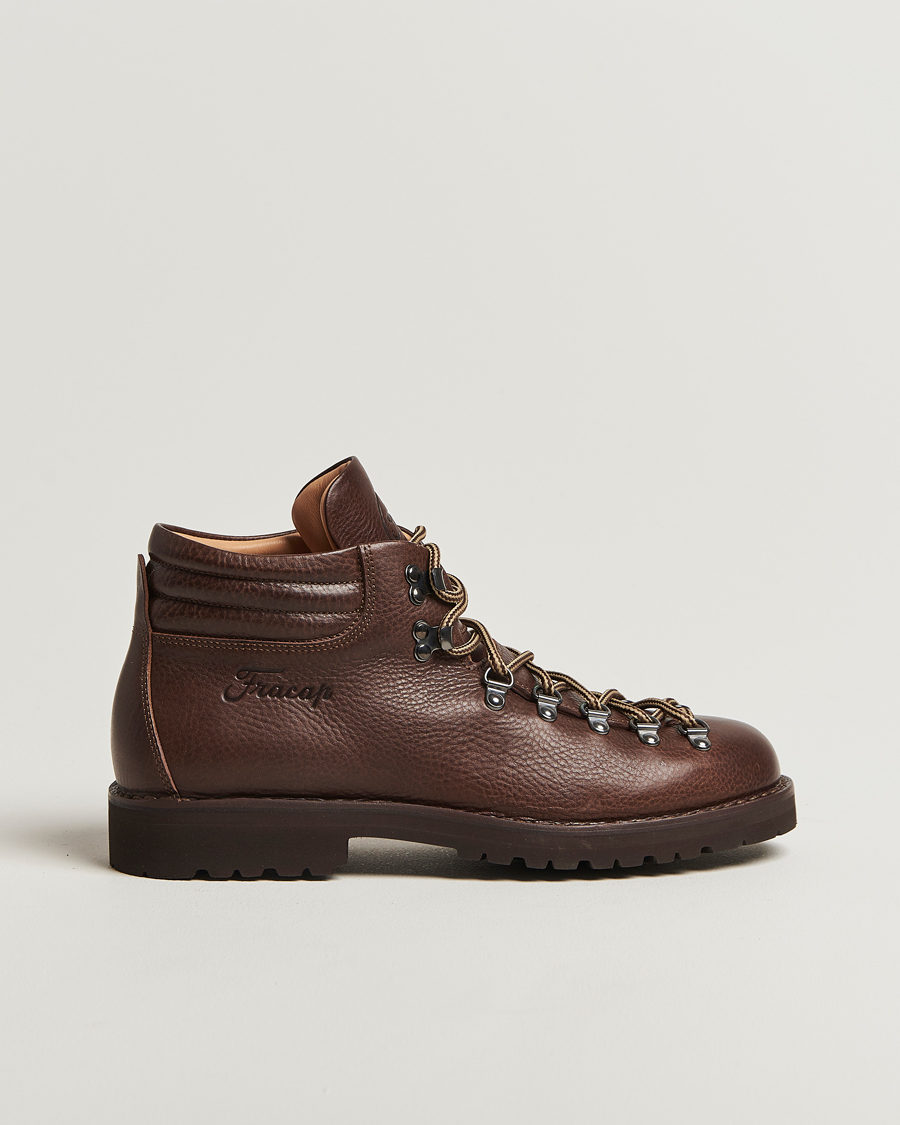 Homme | Bottes | Fracap | M127 Grained Leather Boot Dark Brown