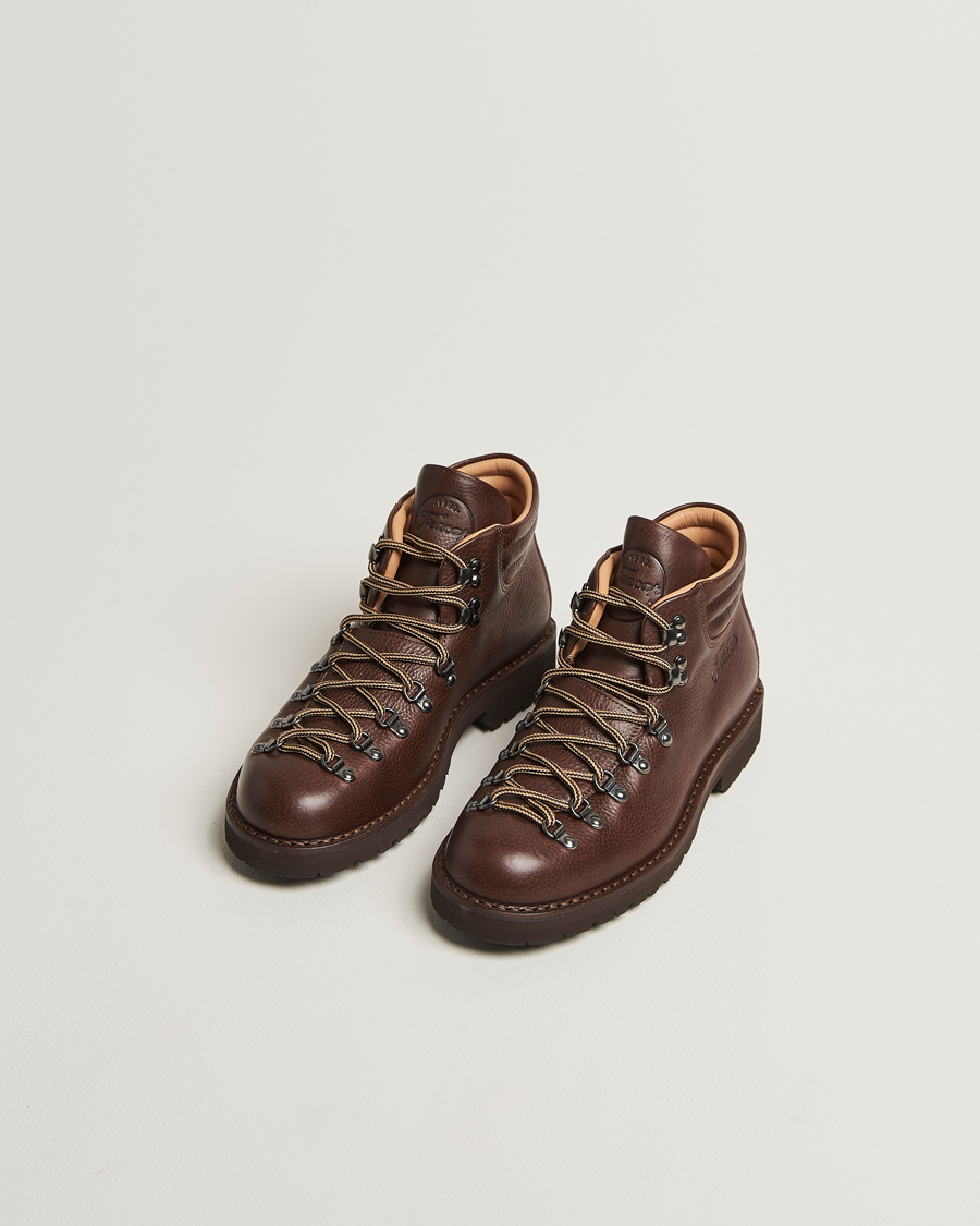 Homme | Bottes | Fracap | M127 Grained Leather Boot Dark Brown