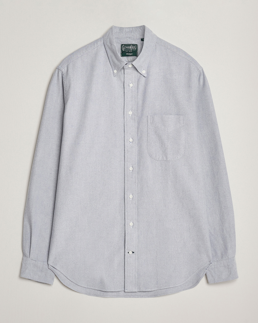 Homme | Chemises | Gitman Vintage | Brushed Oxford Button Down Shirt Blue