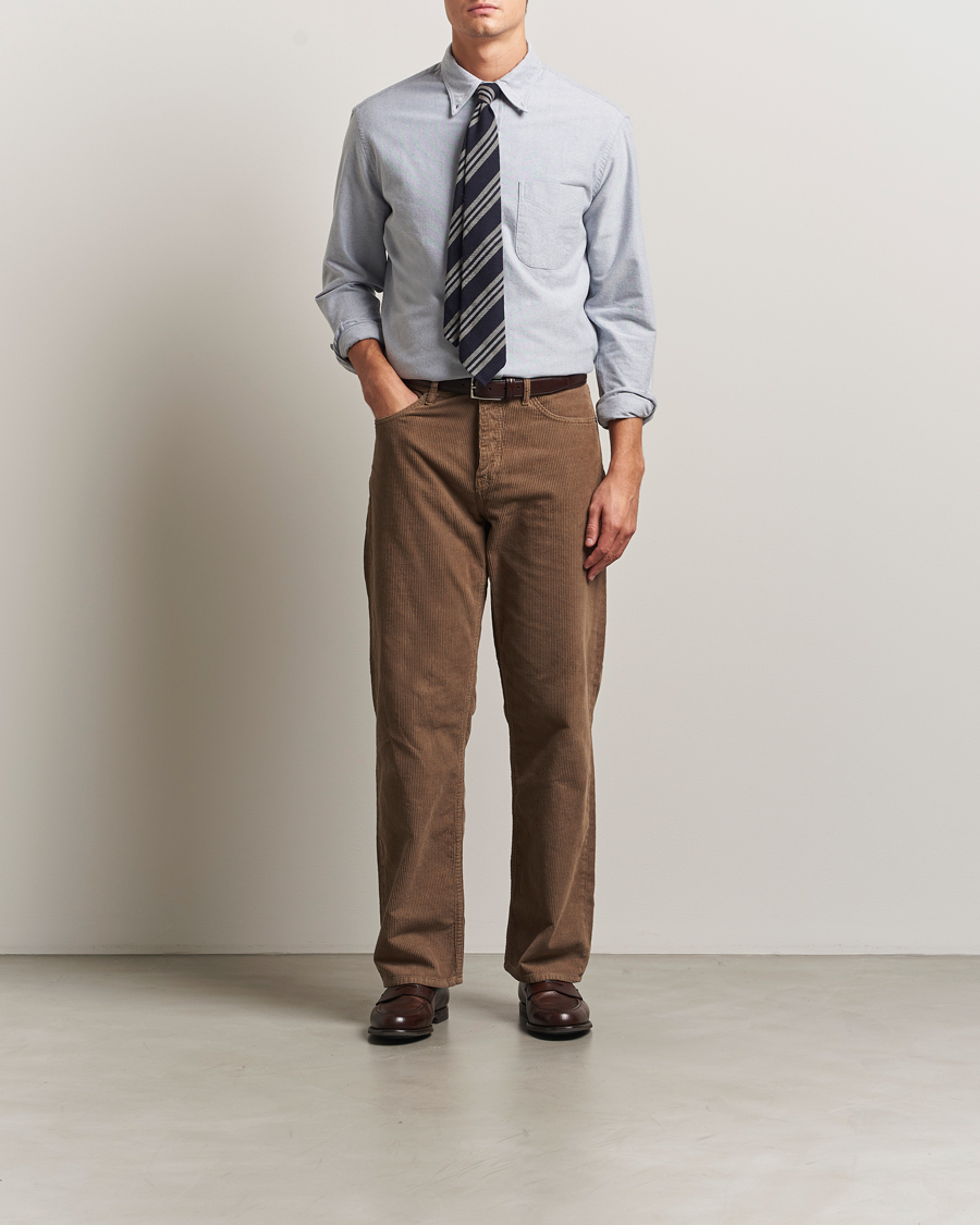 Homme | Chemises | Gitman Vintage | Brushed Oxford Button Down Shirt Blue