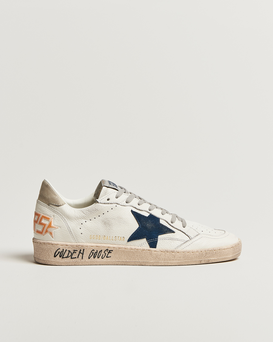 Heren | Sneakers | Golden Goose | Ball Star Sneakers White/Navy