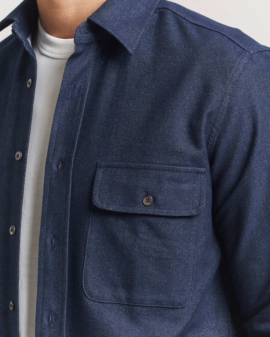Heren | Overhemden | Grigio | Heavy Twill Overshirt Navy