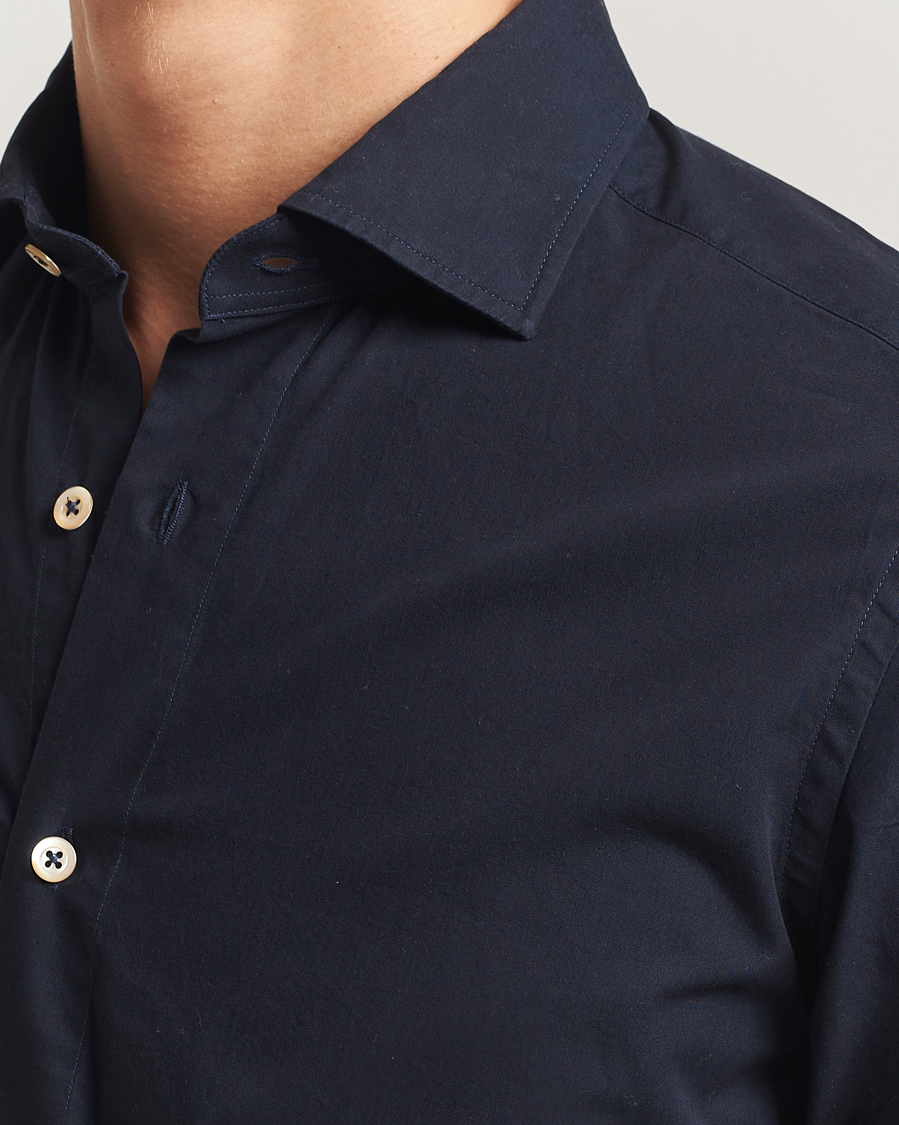 Homme | Chemises | Grigio | Cotton Twill Shirt Navy