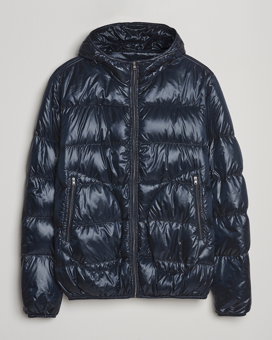 Homme | Manteaux Et Vestes | Herno | Piumino Nylon Bomber Navy