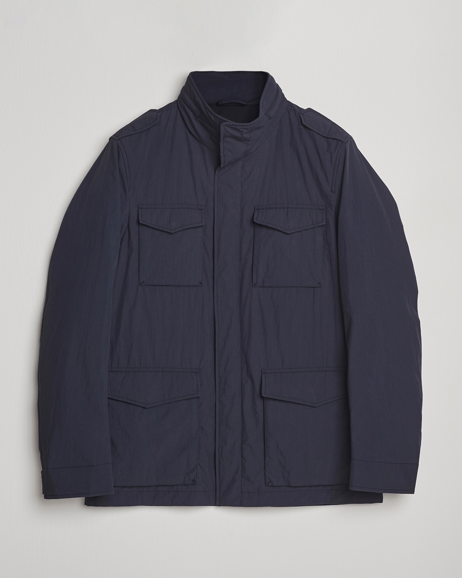 Homme | Manteaux Et Vestes | Herno | Soft Nylon Field Jacket Navy