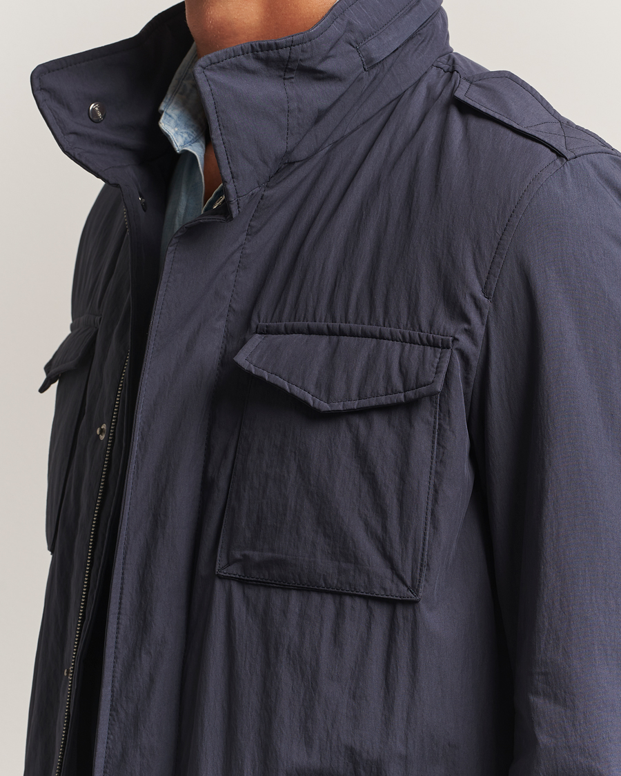 Homme | Manteaux Et Vestes | Herno | Soft Nylon Field Jacket Navy