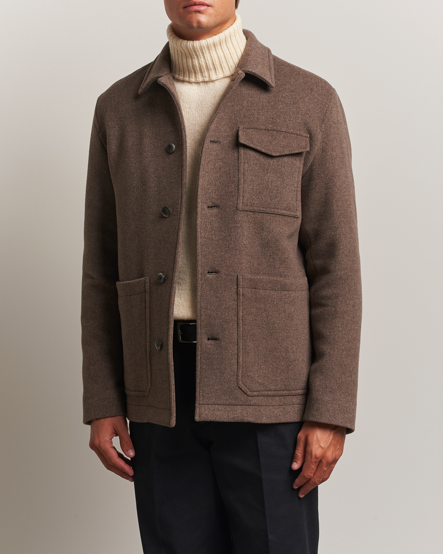 Homme | Manteaux Et Vestes | Herno | Soft Wool Field Jacket Beige