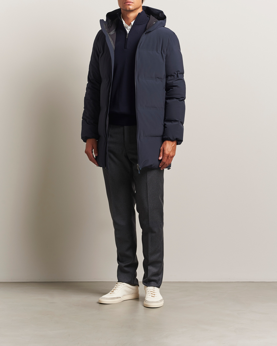 Heren | Jassen | Herno | Waterproof Stretch Down Parka Navy