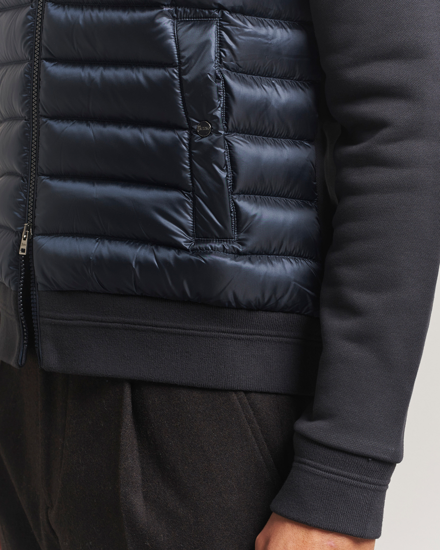 Heren | Jassen | Herno | Hybrid Full Zip Cardigan Navy