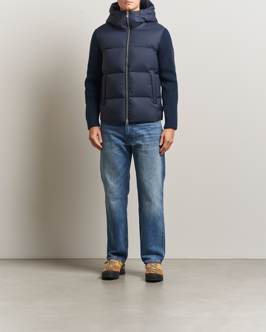 Heren | Jassen | Sail Racing | Ridge Knitted Hybrid Jacket Dark Navy