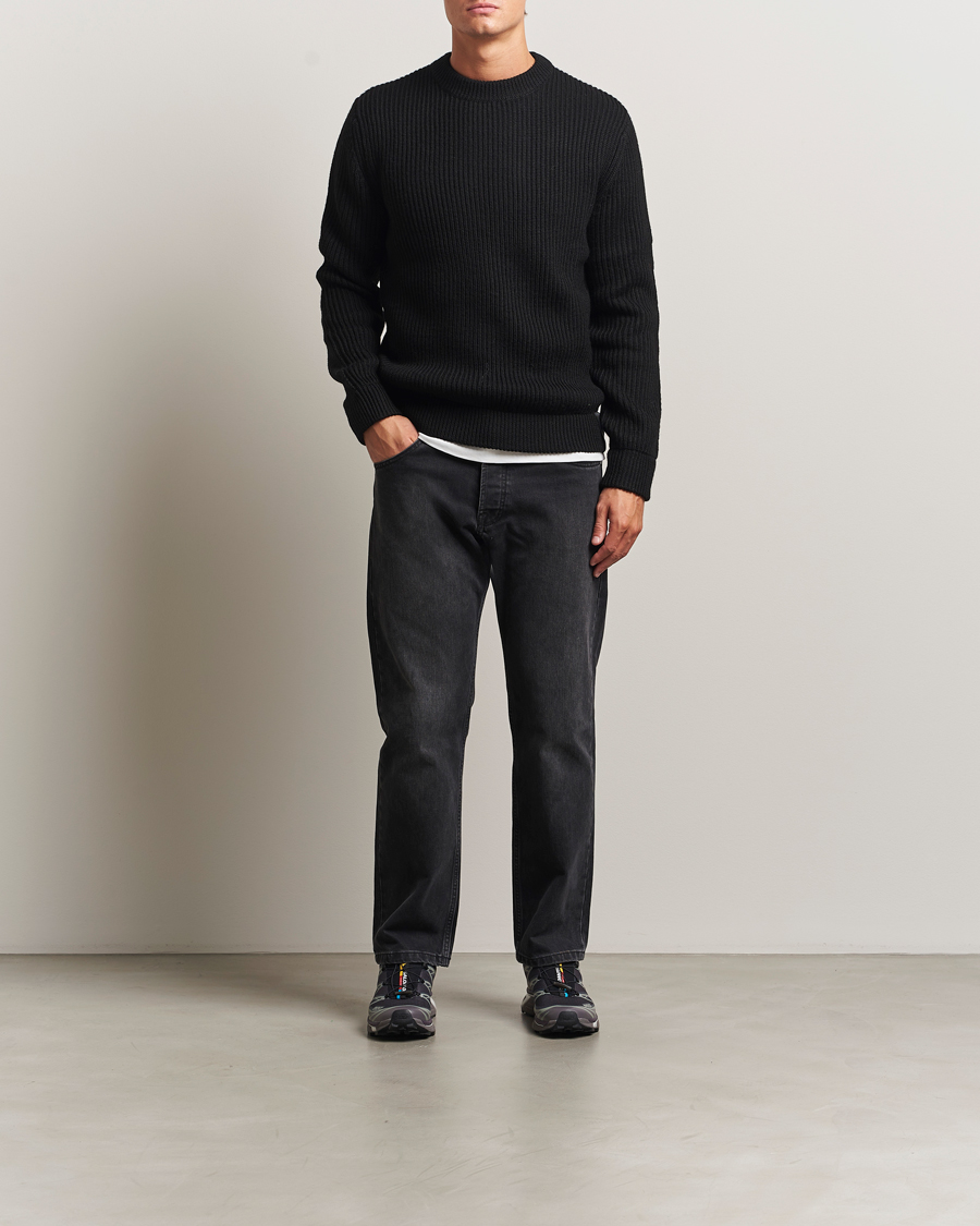 Heren | Truien | Sail Racing | Ridge Wool Heavy Knitted Crew Neck Carbon