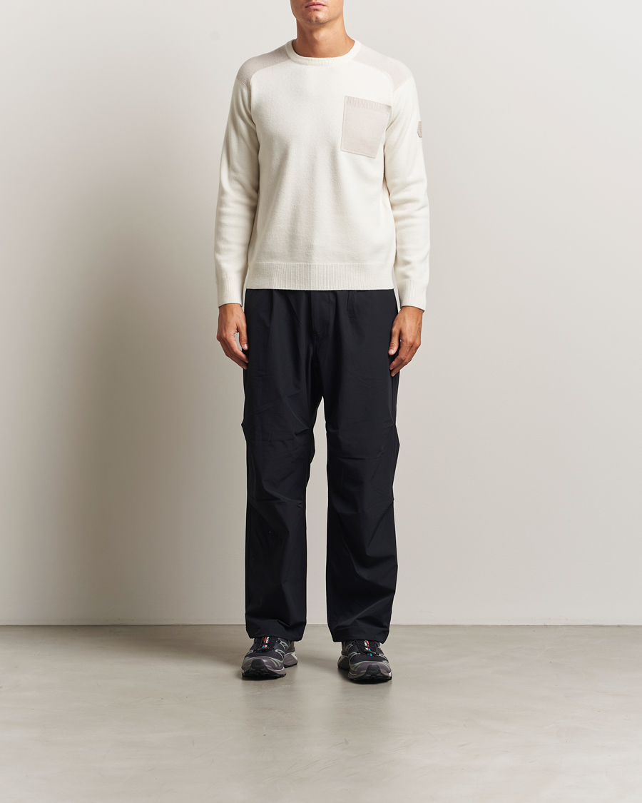 Heren | Truien | Sail Racing | Spine Wool/Cashmere Knitted Crew Neck Off White