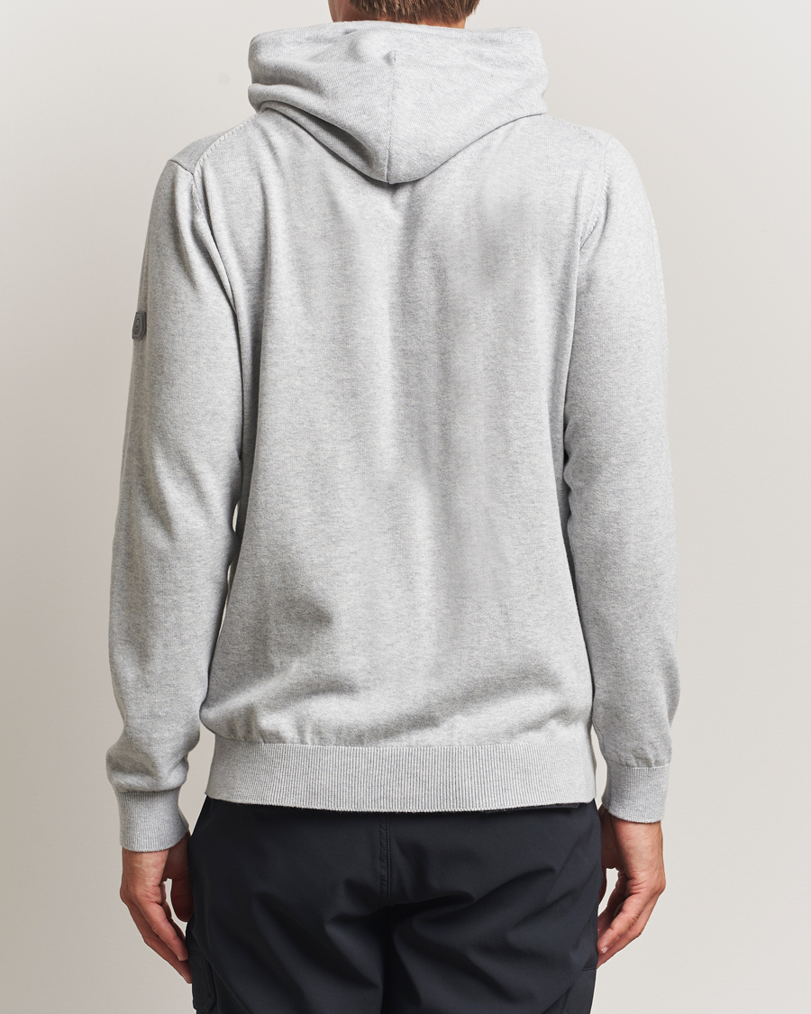 Heren | Truien | Sail Racing | Bowman Knitted Full Zip Hoodie Grey Melange