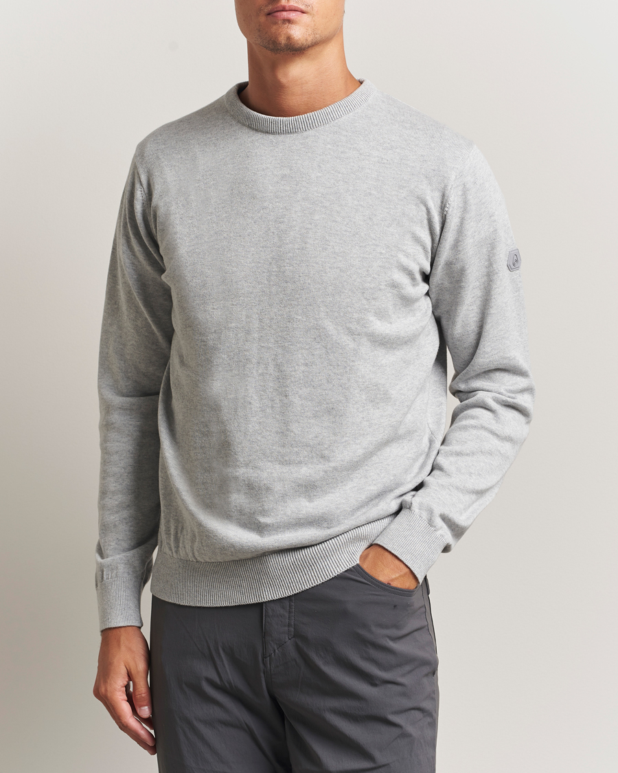 Homme | Pulls Et Tricots | Sail Racing | Bowman Knitted Crew Neck Grey Melange