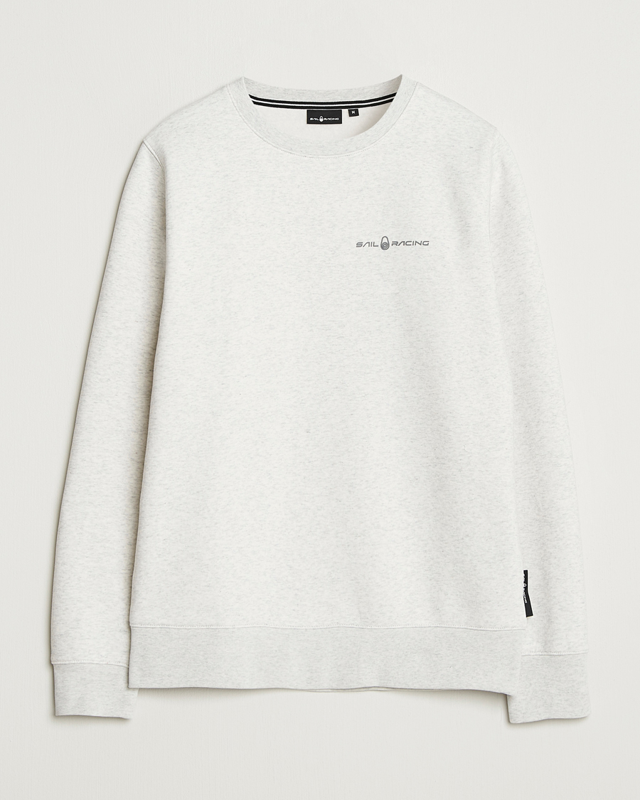 Heren | Truien | Sail Racing | Bowman Crew Neck Sweatshirt Light Grey Melange