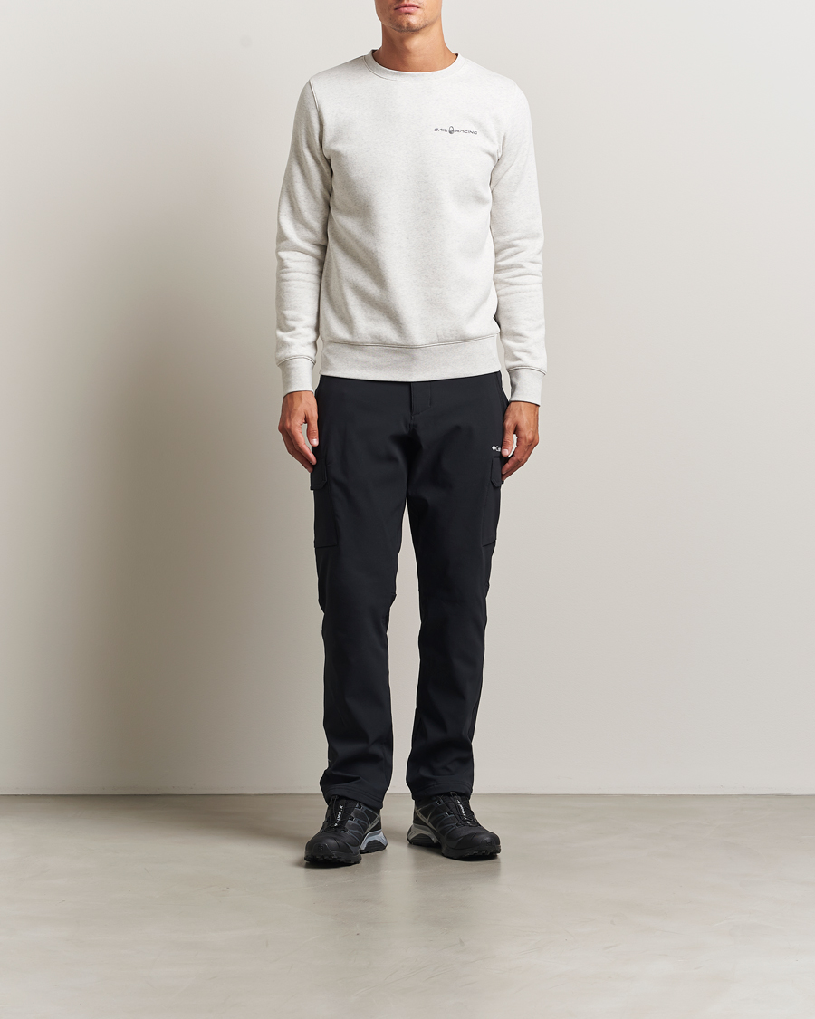 Heren | Truien | Sail Racing | Bowman Crew Neck Sweatshirt Light Grey Melange