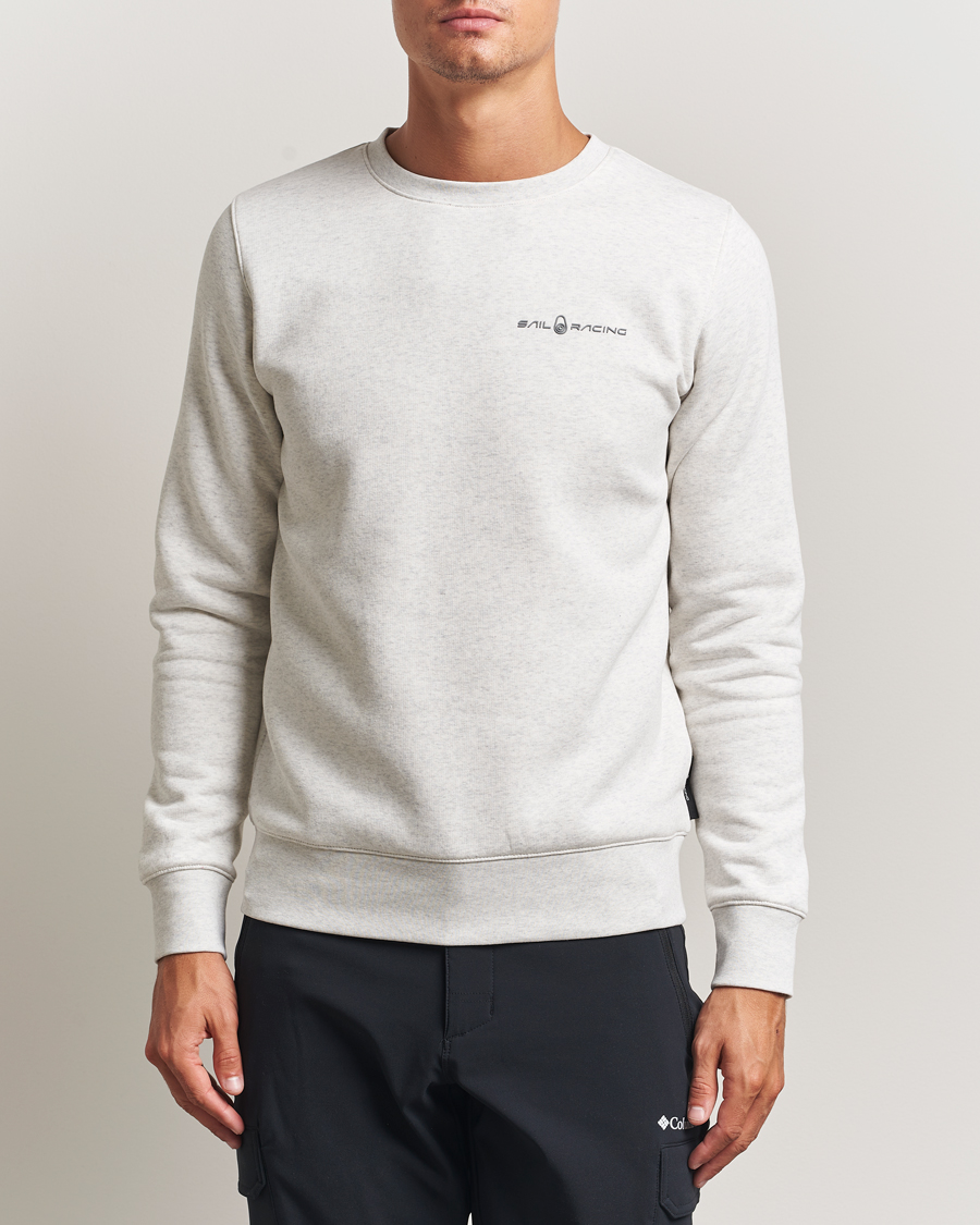 Heren | Truien | Sail Racing | Bowman Crew Neck Sweatshirt Light Grey Melange