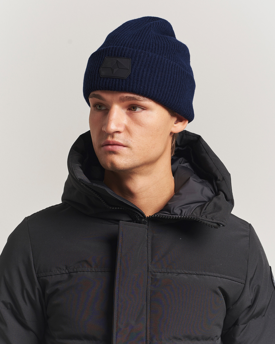 Homme | Bonnets | Sail Racing | Ridge Wool Knitted Beanie Dark Navy