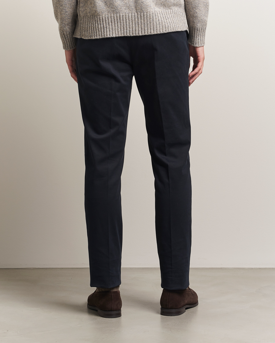 Heren | Broeken | Incotex | Slim Fit Cotton Stretch Chinos Navy