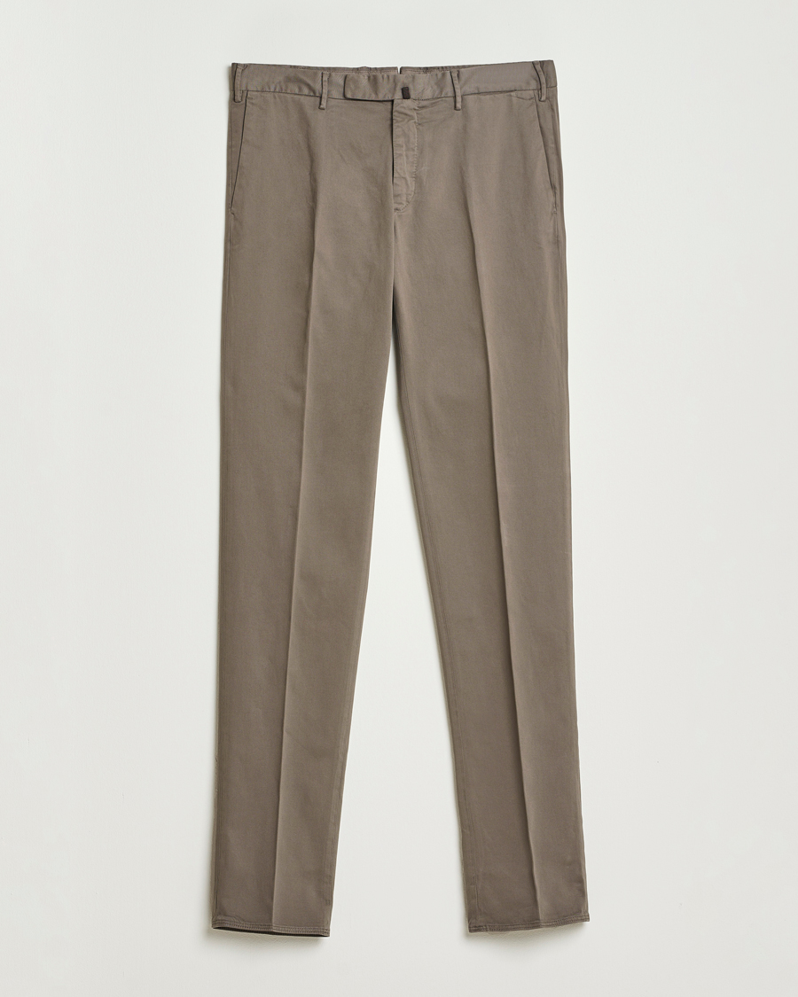 Heren | Broeken | Incotex | Slim Fit Cotton Stretch Chinos Grey