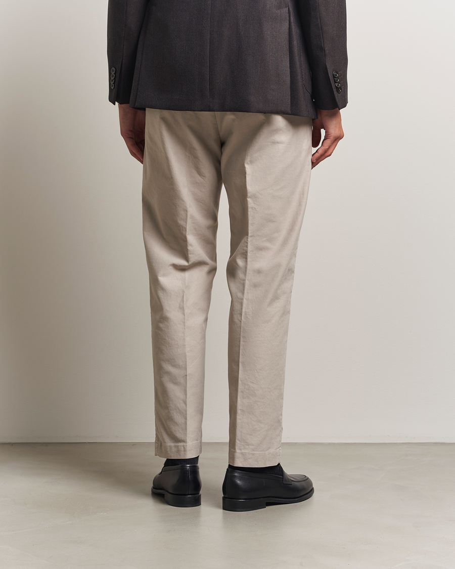Homme | Pantalons | Incotex | Regular Fit Garment Dyed Slacks Beige