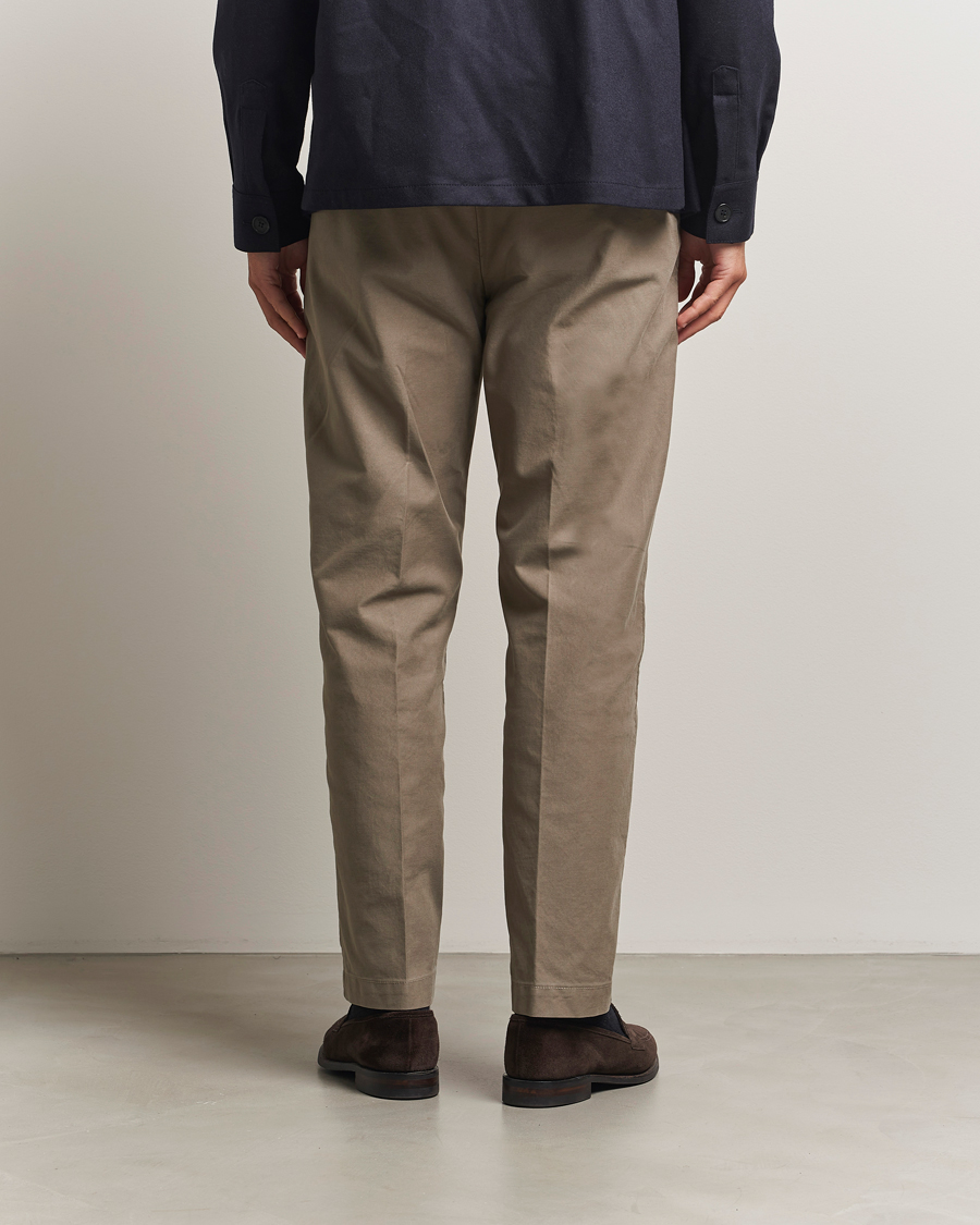 Homme | Pantalons | Incotex | Regular Fit Garment Dyed Slacks Taupe