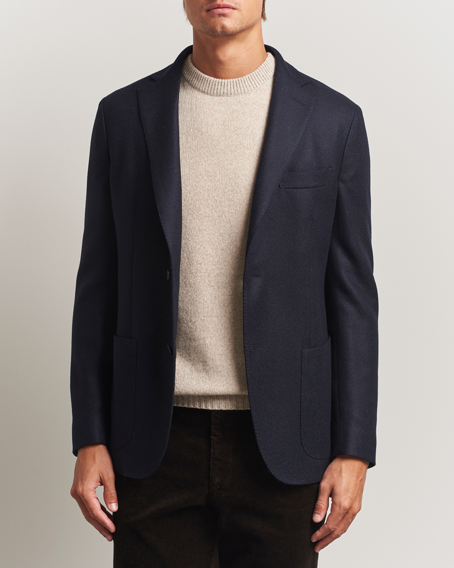 Homme | Blazers | Incotex | Wool/Cashmere Blazer Navy